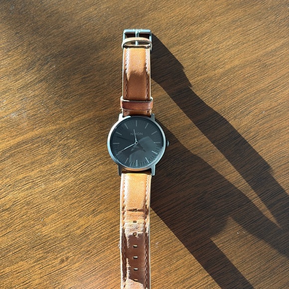 40mm Nixon Porter Leather - Picture 1 of 3